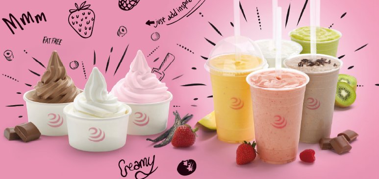 Coolicious's tweet photo. Absolutely loving this weather! Even more of an excuse to have some #Froyo. Premiumise your smoothie or try a simple soft serve to stay cool https://t.co/vCPZcy7f7J