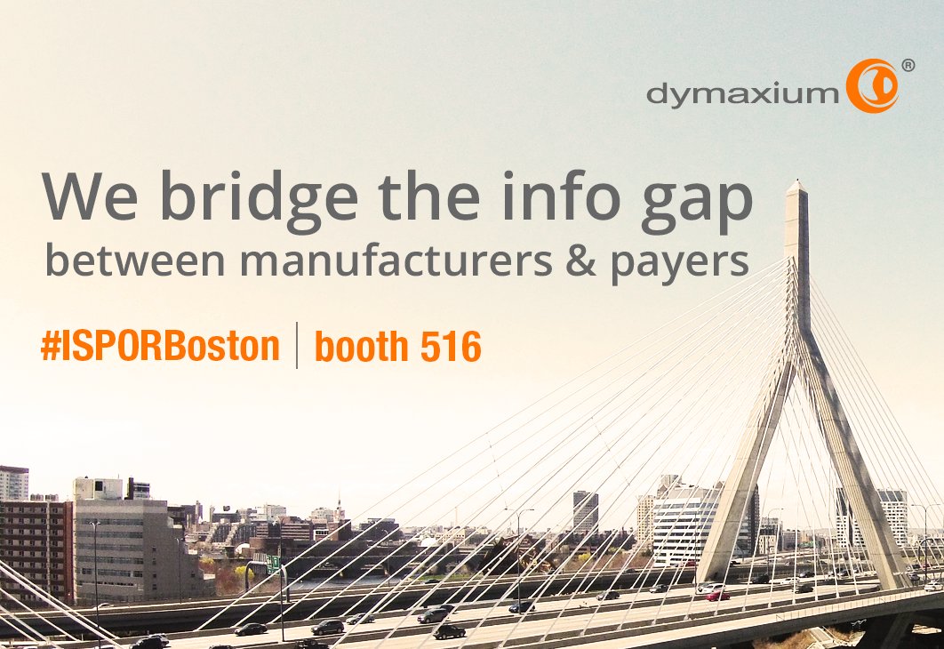 Dymaxium's tweet photo. Have u visited Dymaxium's booth yet? Come by #516 2 see how we bridge the info gap between manufacturers &amp; payers #pipeline #ISPORBoston https://t.co/4aL0MI52eP