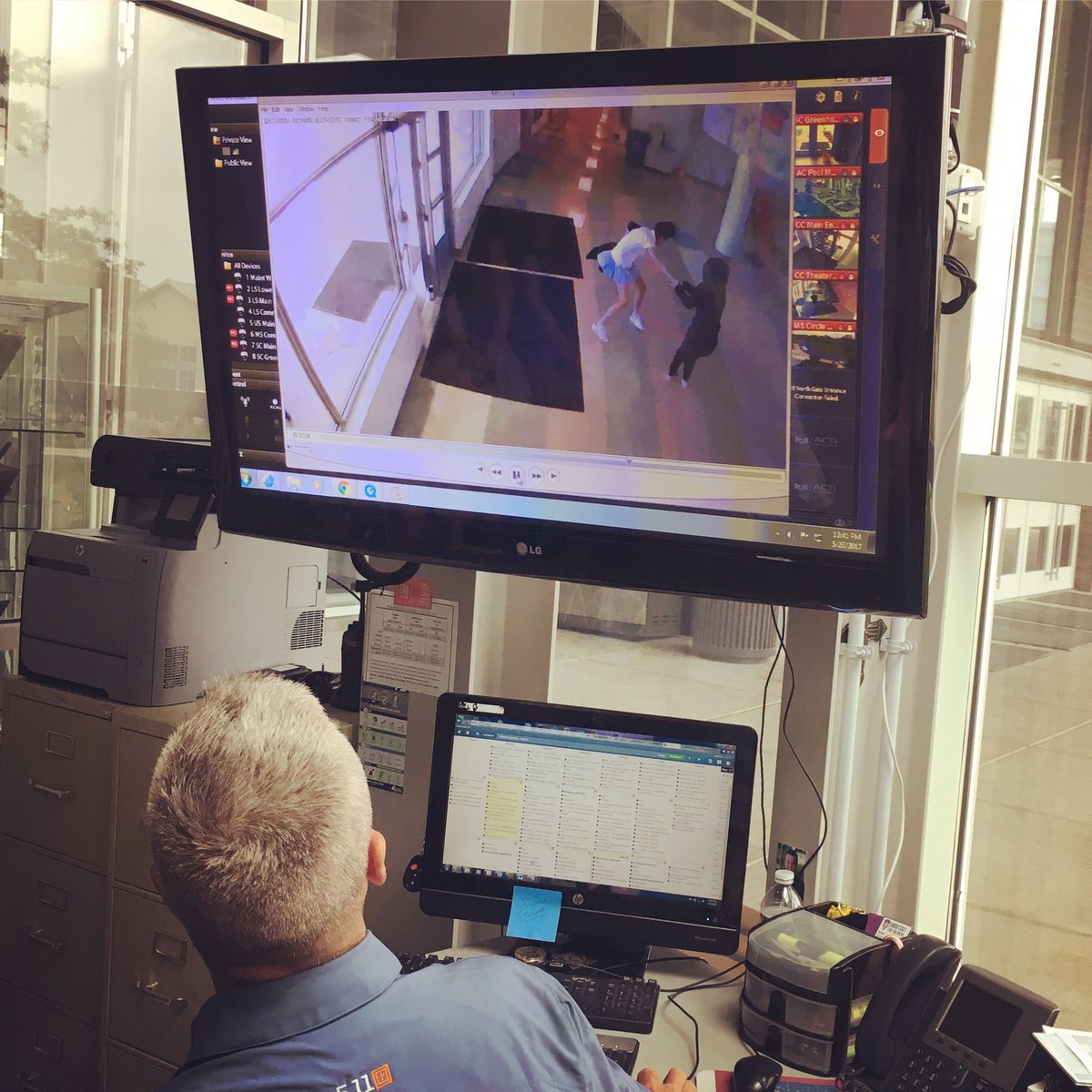 mrgibbs34's tweet photo. Lots of crime solving for this year's L3 season. This afternooons group went above and beyond as you can see. #securityfootage https://t.co/ngm9egFAG7
