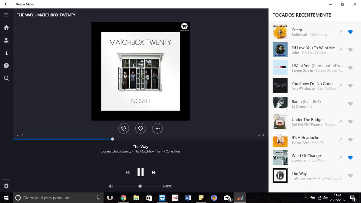 LaysaRichardson's tweet photo. Quando o #Deezer acerta no aleatรณrio @MatchboxTwenty #MB20 #MB20IS20 #TheWay #NorthAlbum #KyleCook #PerfectSong #PerfectVoice #MyPerfectIdol https://t.co/HWDrlCQiN0