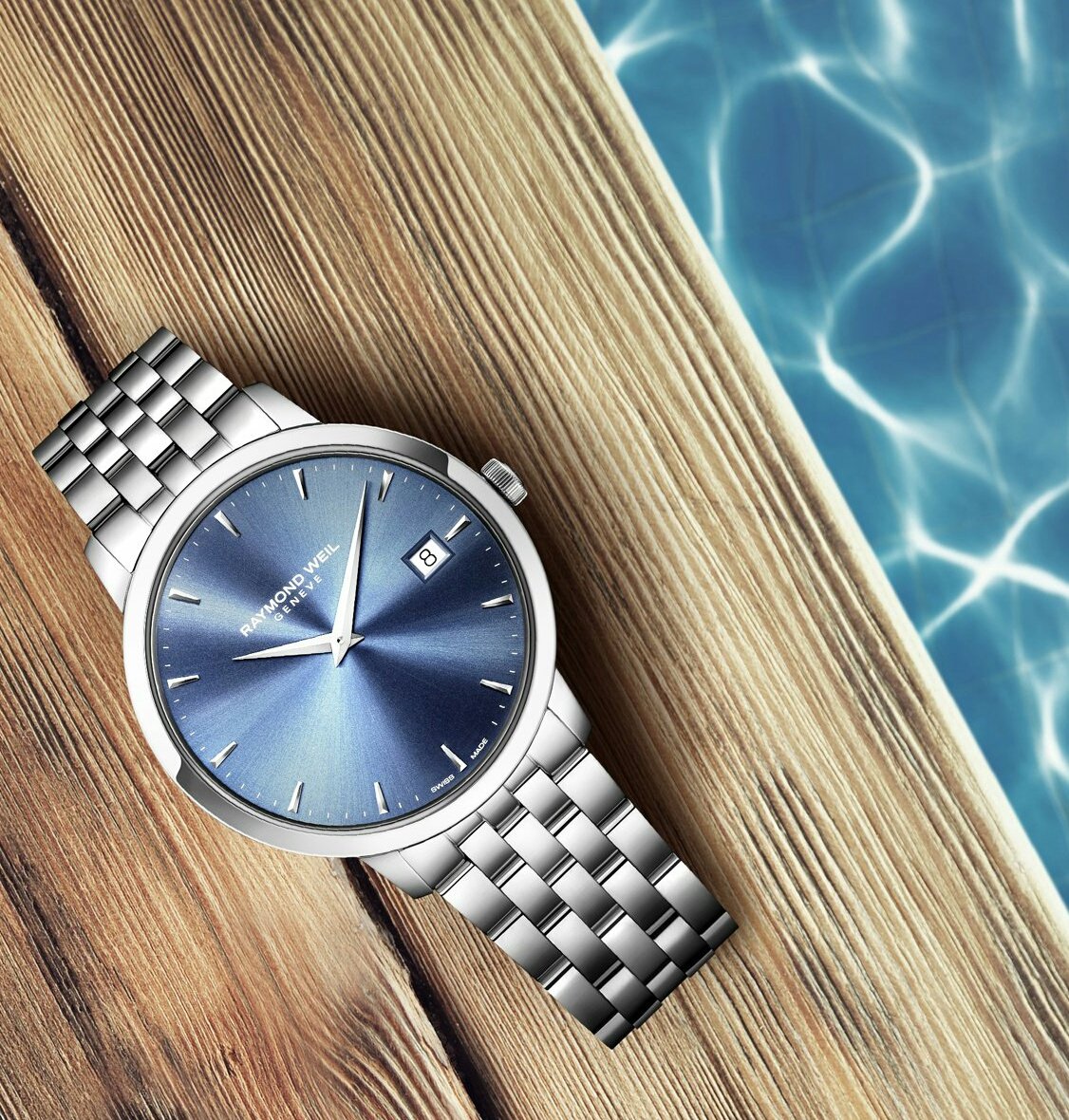 #watchporn of the day is by <a href="/raymondweil/">RAYMOND WEIL Genève</a> about to go for a sexy skinny dip in the crystal blue infinity pool at their hotel suite.