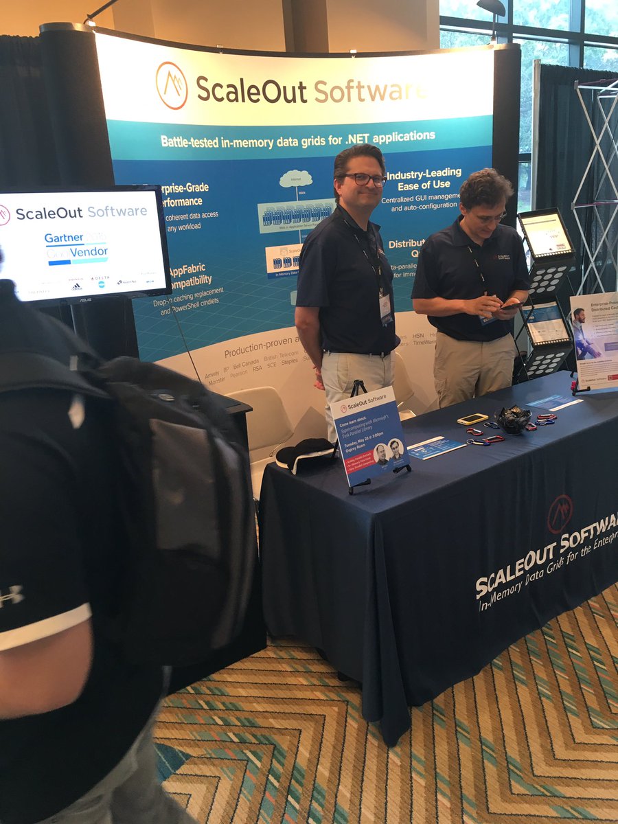 SPIntersection's tweet photo. @ScaleOut_Inc Before the moment is lost! Check out their booth @DEVintersection Expo Hall. https://t.co/L7YpbNGTah