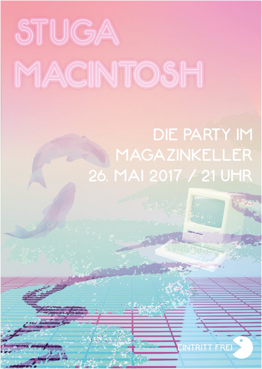stugamac's tweet photo. Freitag! 21 Uhr! Magazinkeller! Party! #stugamacintosh #party https://t.co/1tFCcia5Ob