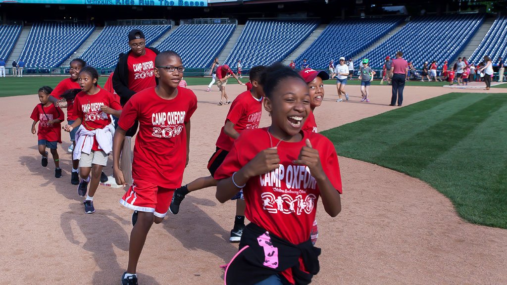 Phillies's tweet photo. We’re giving away 5 Junior Phillies Club memberships! Members are first in line for Nemours Kids Run the Bases. 

RT for chance to win! https://t.co/oNUKsMPVMx