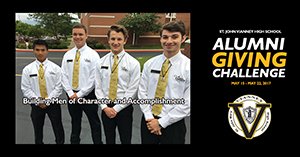 vianneygriffins's tweet photo. During the @vianneygriffins #AlumniGivingChallenge, 27 of our classes had reached double-digits in alumni participation. Thank you Alumni! https://t.co/mrO7jT4DfT