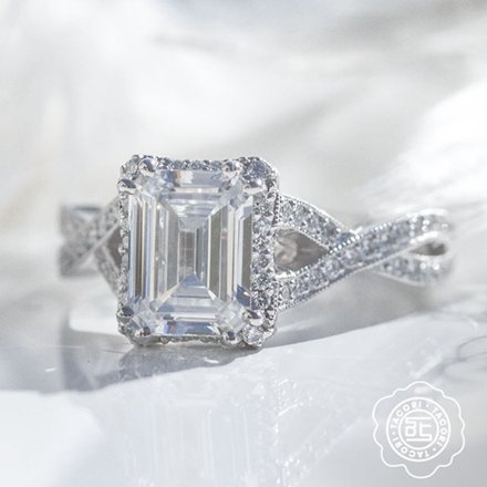 Rumanoffs's tweet photo. EMERALD CUT . . . oh so glamorous! Get engaged with a #Tacori Emerald-cut Diamond. #TimeToShine https://t.co/cDZsQaTG8N https://t.co/vXI3pd1LYb