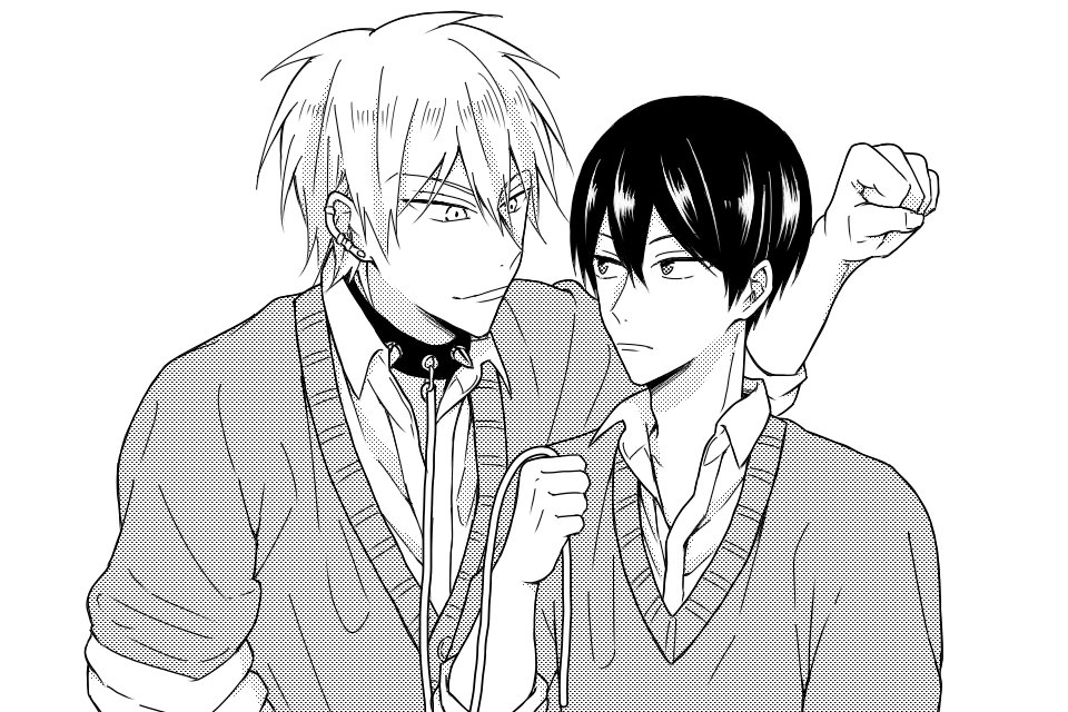 ログまとめようと思って表紙描いてたけど迷走しすぎて安易なキスの日ネタに逃げた挙句に遅刻 
