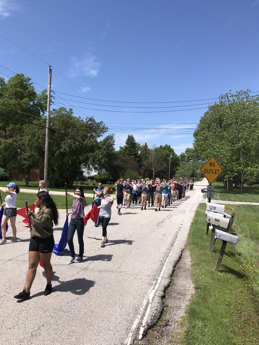 MaestroWeav's tweet photo. Our Nordonia Band students are AWESOME! Last night they performed in the Sousa Spectacular concert, today parade practice for Memorial Day! https://t.co/Gb1C9V012c