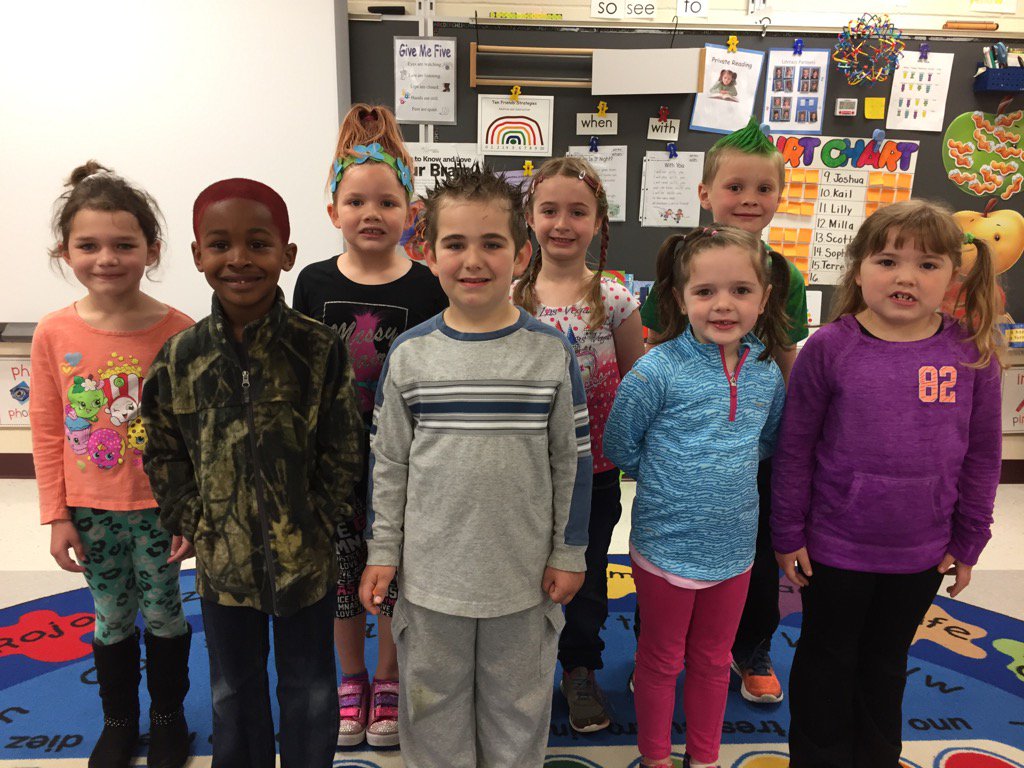 rita_devery's tweet photo. It's Wacky Hair Day at Knapp Elementary School! #SDMA #KnappSchool https://t.co/DrcJLw9X7m