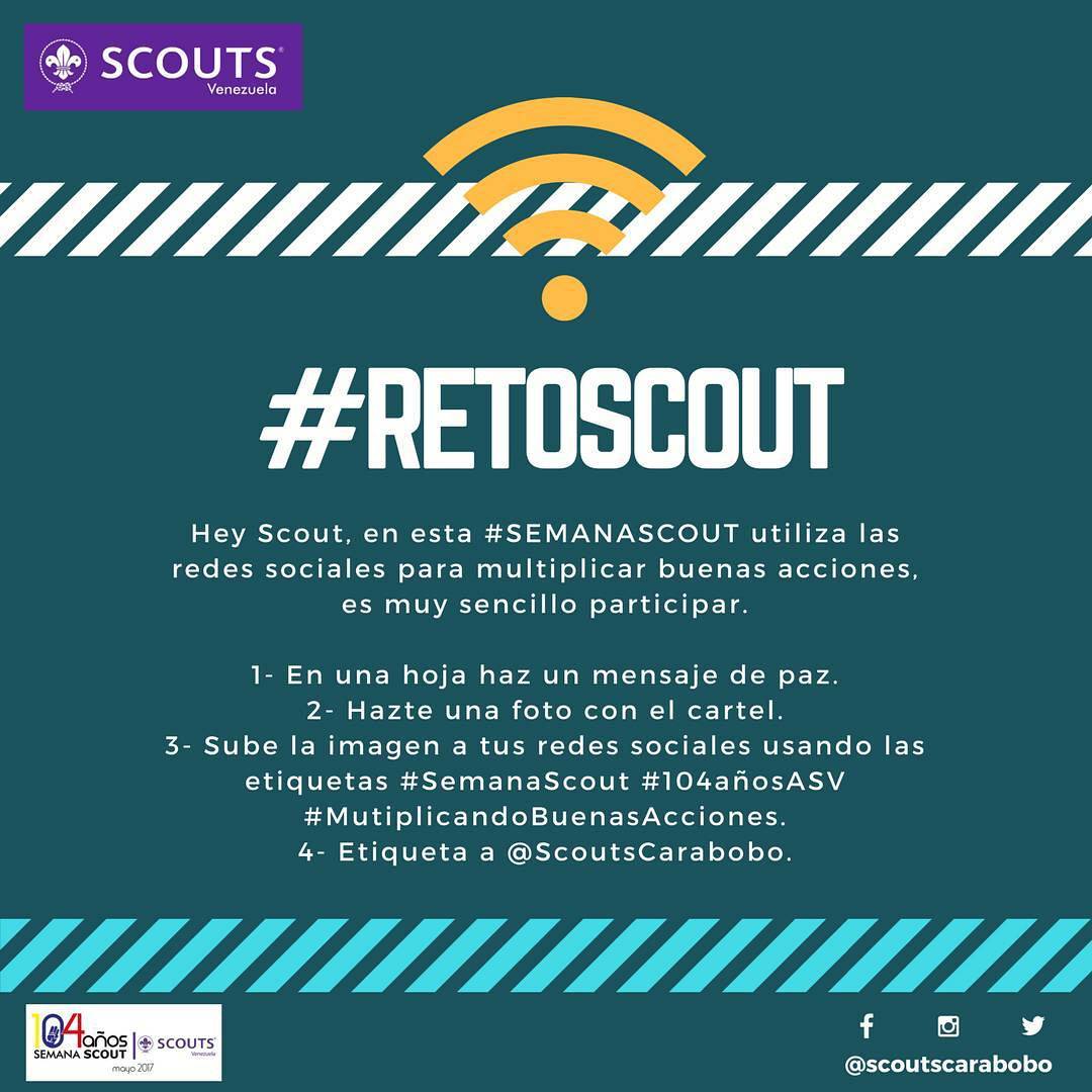 ScoutsCarabobo's tweet photo. Hoy es #MartesDeAmor en el #RetoScout de la #SemanaScout @scoutsvenezuela https://t.co/tyonBdbikC