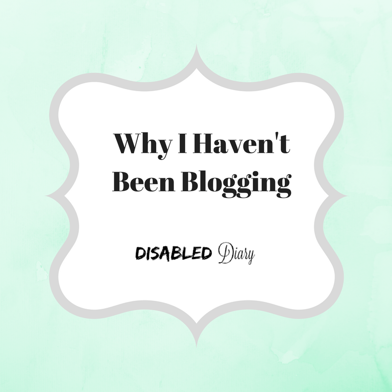 Why I Haven’t Been Blogging disableddiary.com/?p=190