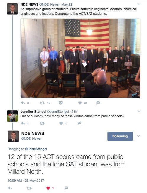 iloveps_org's tweet photo. These 2017 graduates aced the ACT and nearly all of them represent a public school. 🎓❤️ #ilovepublicschools #nebedchat https://t.co/HAOd8Q8QtN