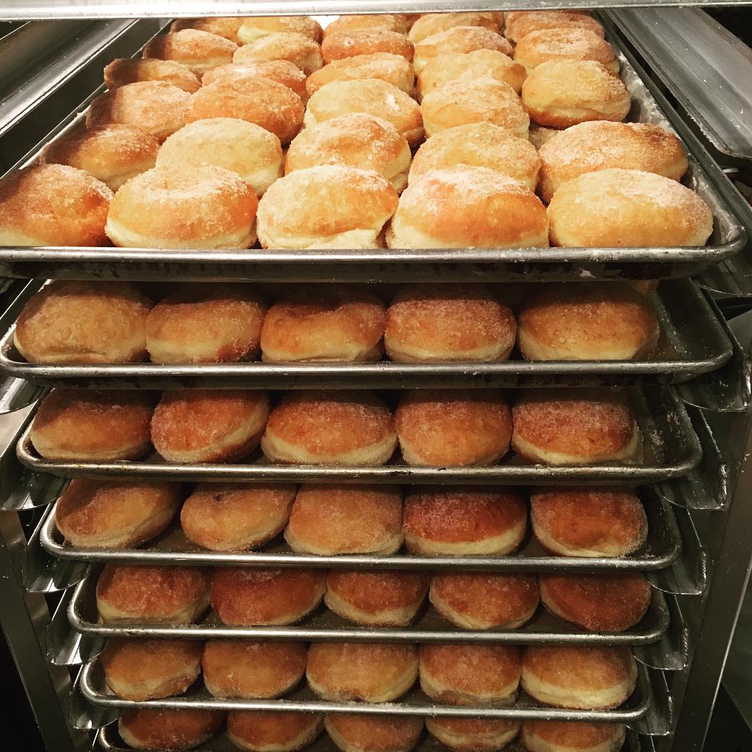 It's sunny and we're frying as many of these beauties as we can to sweeten your week. Swing through! instagram.com/p/BUUeR0RA2Dx
