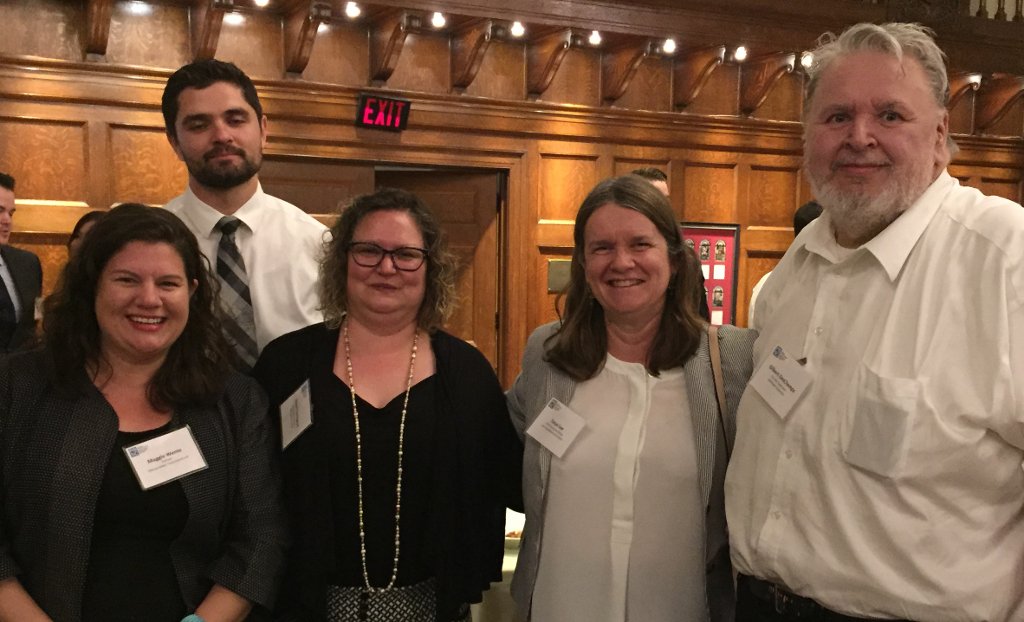Group photo of: Maggie Wente, Shawn Stewart, Alison Symington, Tanya Lee, and Gilbert Deschamps