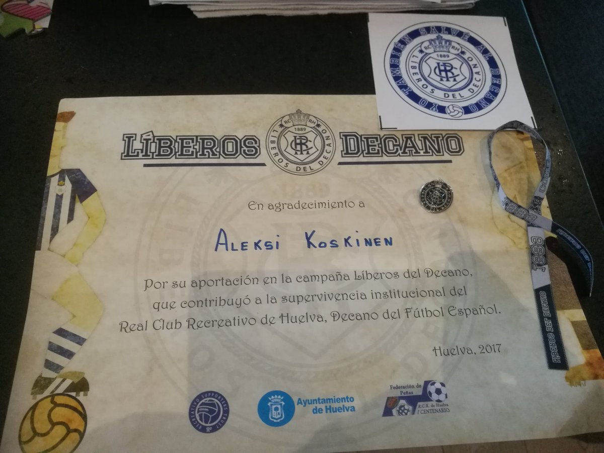 Kannoin korteni kekoon, <a href="/recreoficial/">RC Recreativo de Huelva</a> pelastui. Vaikea kausi ohi, seura säilyi Espanjan 3. tasolla! #LiberosDelDecano #HyväTekoParempiMieli