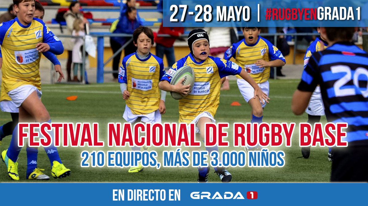 Grada1TV's tweet photo. Este fin de semana te ofrecemos EN DIRECTO el torneo nacional del escuelas de #rugby desde Pozuelo https://t.co/mWlMOM8eVS https://t.co/uf8yOuPxJg