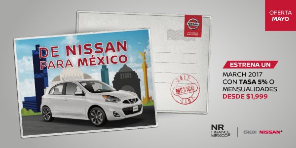Acude a tu distribuidor autorizado más cercano y siente la emoción al manejarlo. #NissanMARCH goo.gl/cfFSKK