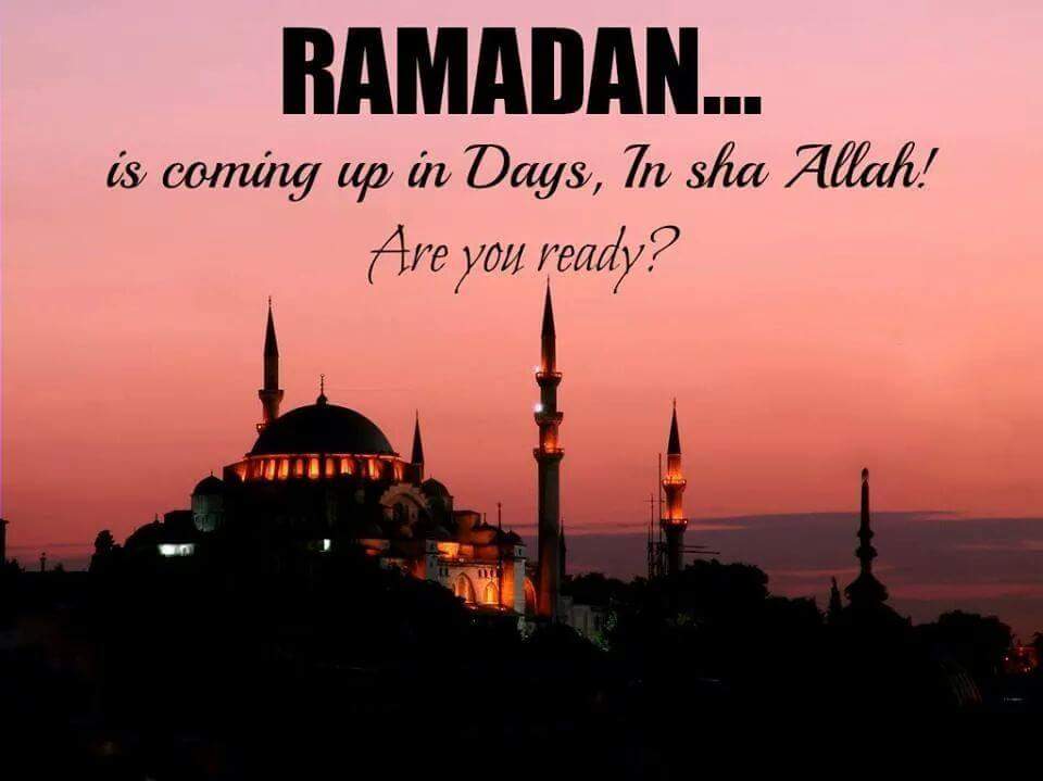 Are you ready?  ☺
 #WaitingForRamadan