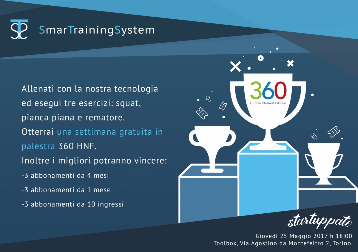 Vieni a trovarci a #startuppato per essere il primo a provare la nostra tecnologia. In palio i premi di 360 HNF. Boosted by <a href="/treatabit/">treatabit</a>