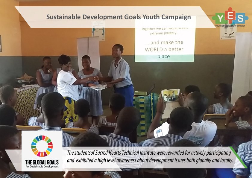 DoSomething_GH's tweet photo. Scenes from the recent SDG Youth Action campaign at the Sacred Hearts Technical School insides James Town. https://t.co/hp3MYujOi9