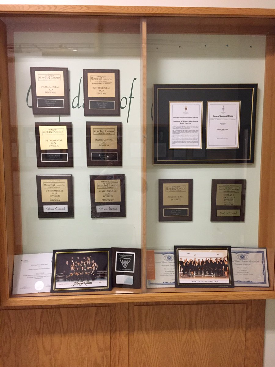 GCVIMusic's tweet photo. Trophy case is loaded! One Kiwanis top Band trophy, an @ON_Band Rising Star Award, and 15 @musicfestcanada medals in 6 years! #greatyear https://t.co/3L9yqLWLg8