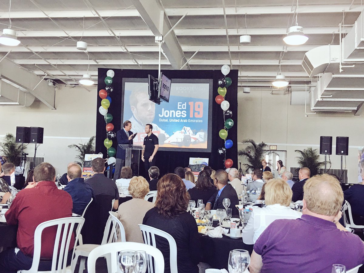 BRNAgNews_MG's tweet photo. During the #FastestRookie luncheon @Edjonesracing said he milked the #cow for good luck in the race on Sunday #indy500 #ontheground https://t.co/OfJsmNWas0
