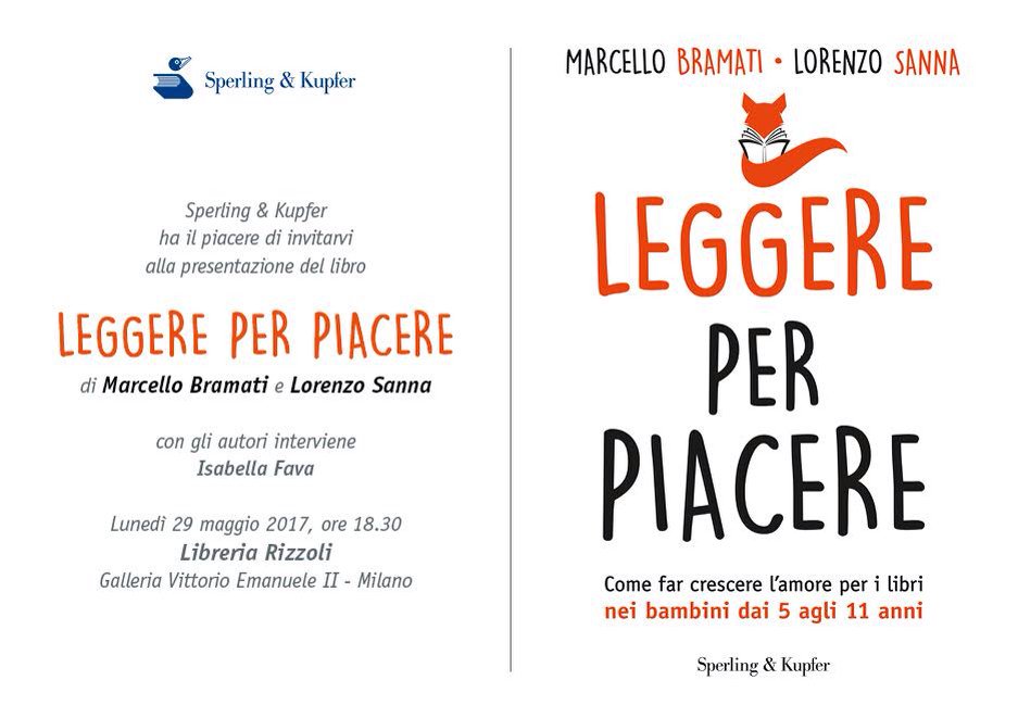lorenzoeanna's tweet photo. Ci vediamo lunedì in Galleria #secondogenito #leggereperpiacere @marcellobramati @Sperling_Kupfer @isabyt https://t.co/WmiYQ6MbwM
