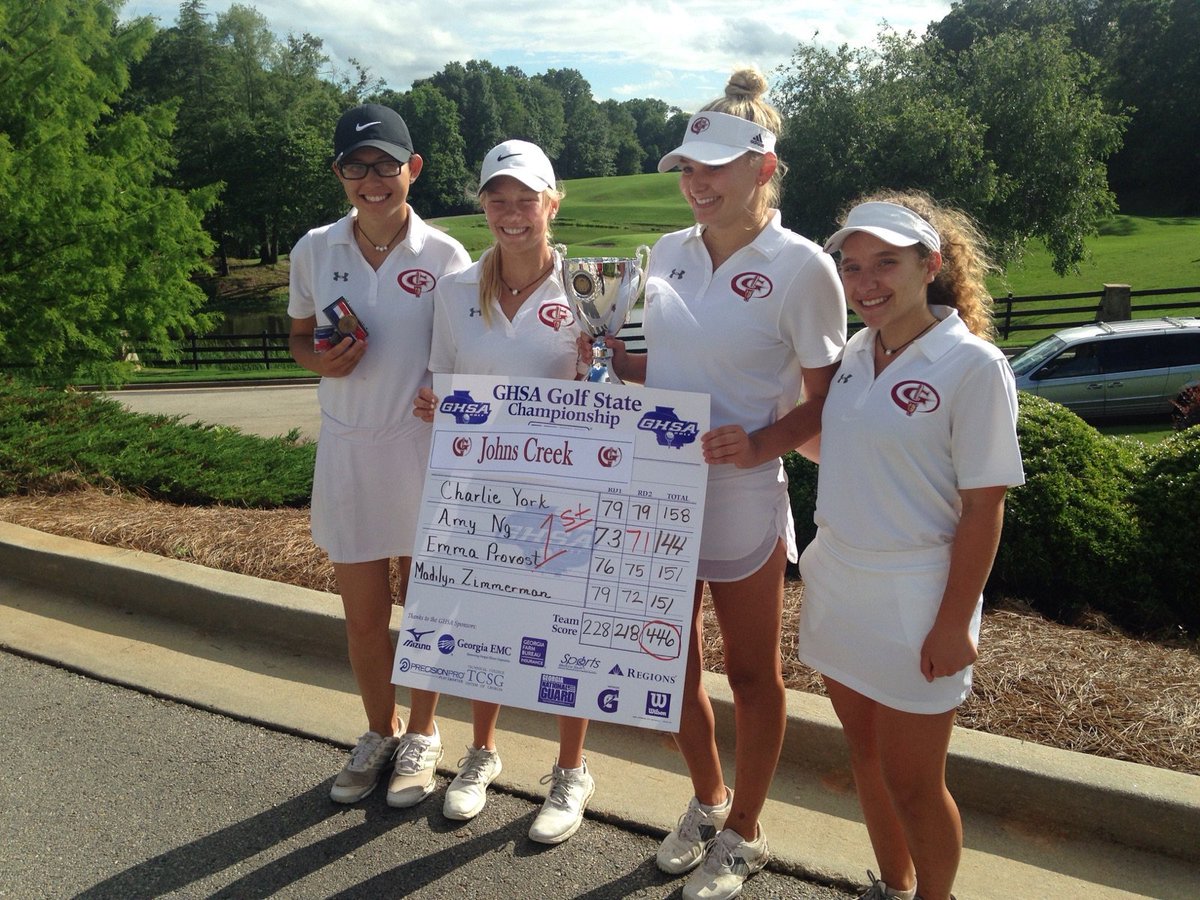 Your 2017 <a href="/OfficialGHSA/">GHSA</a> 6A Girls Golf State Champions! We are THE CREEK!
@JCHSPrincipalZ @FultonAD_crafts <a href="/joeparkerga/">Joe Parker</a> <a href="/GladiatorArmy/">Gladiator Army</a>