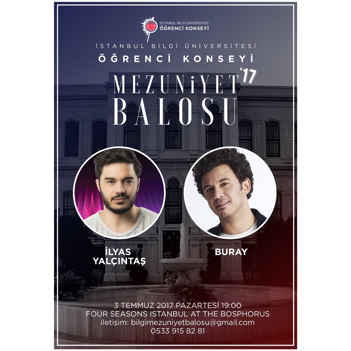 Detaylar "bilgimezuniyetbalosu" Instagram hesabındadır. 🎊🎉🎓