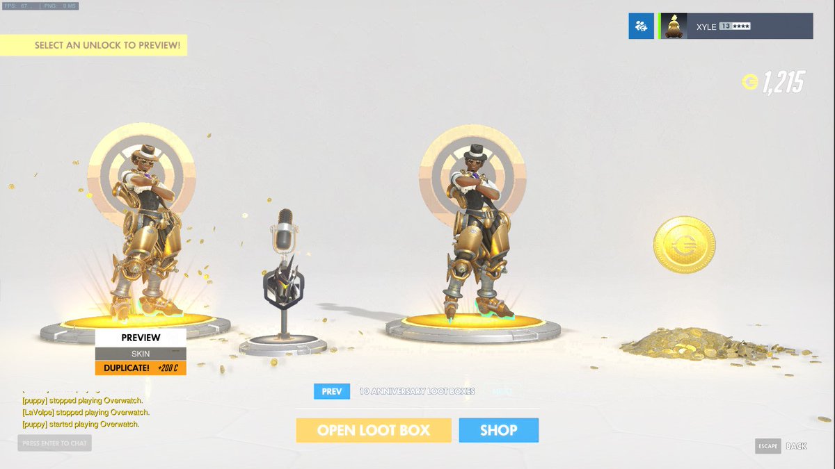 this is the blessed lucio loot box of the anniversary event. retweet for good fortune in all your lootboxes