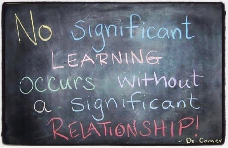 It's always about relationships. Cultivating relationships with your students leads to an active and engaged classroom. #edchat #teacherlife
