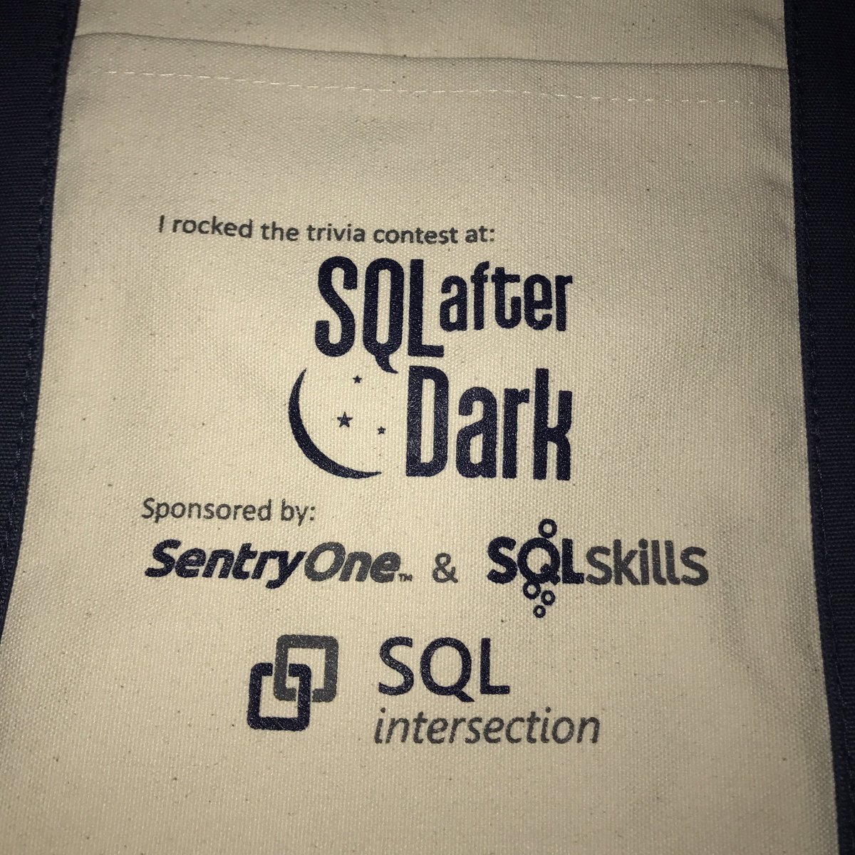 KimberlyLTripp's tweet image. Setting up #SQLafterDark @ #SQLintersection (our #SQL event at #DEVintersection); here's our trivia team prize -> cool swag + $25 gift card)
