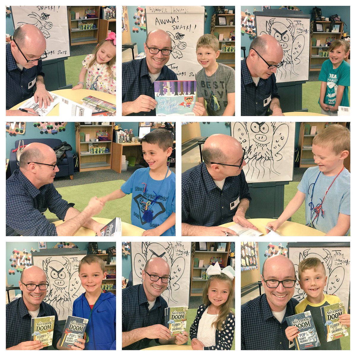 Mrs_McHugh's tweet photo. What a day! An author visit that @BristolGrade kids &amp; teachers will never forget! @Scholastic and @troycummings - thank you! #exploreBGS https://t.co/6VRu7MPk2O