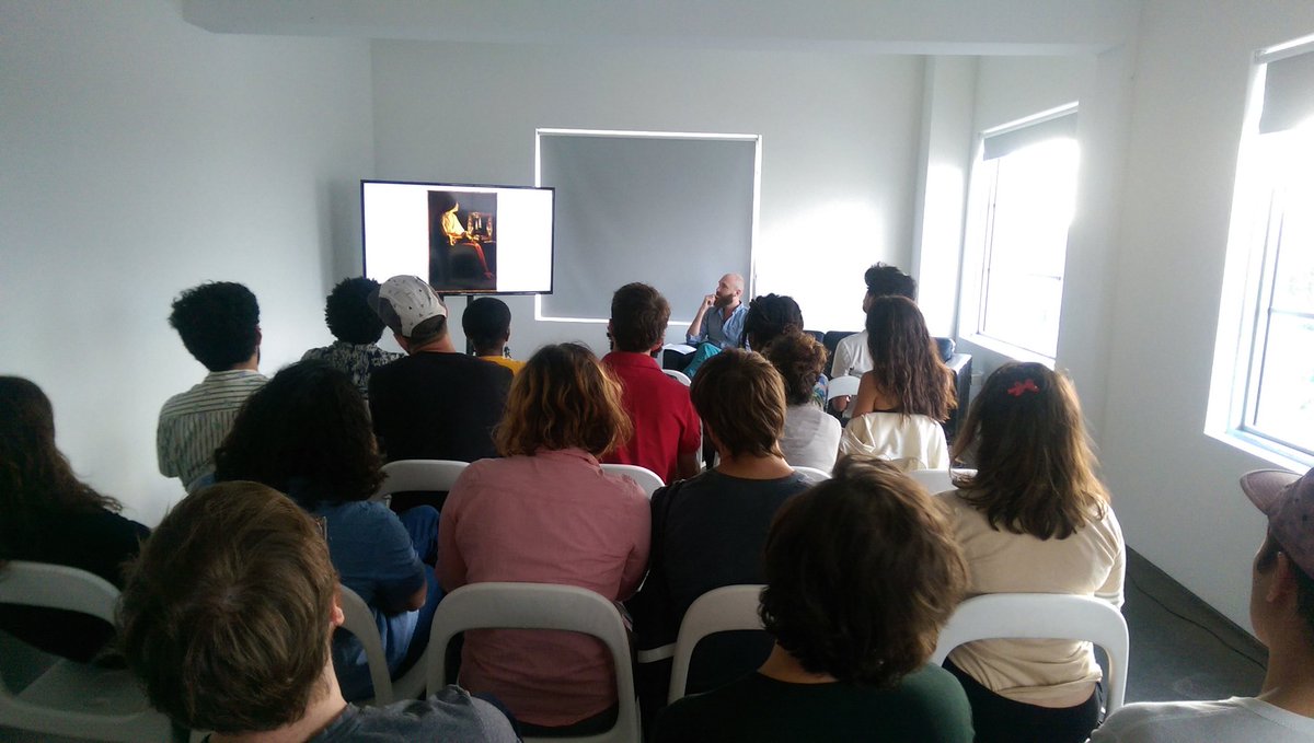 Happening now! Jarrett Earnest from <a href="/BHQFU/">BHQF</a> talks about the MFU:MIAMI seminar he led at ArtCenter.