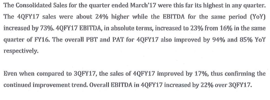 Pankajgargjspl's tweet image. Stellar performance  by @JSPLCorporate in 4th quarter of FY 2016-17. #JSPLQ4