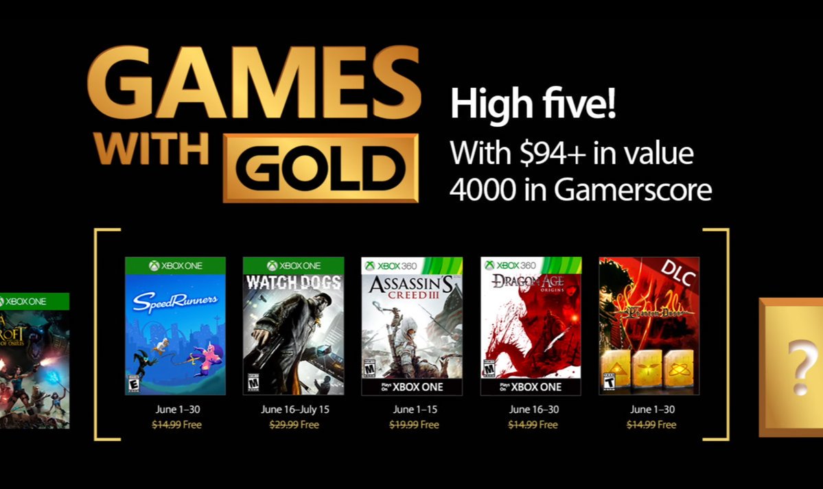 Xbox Live Games with Gold June 2017