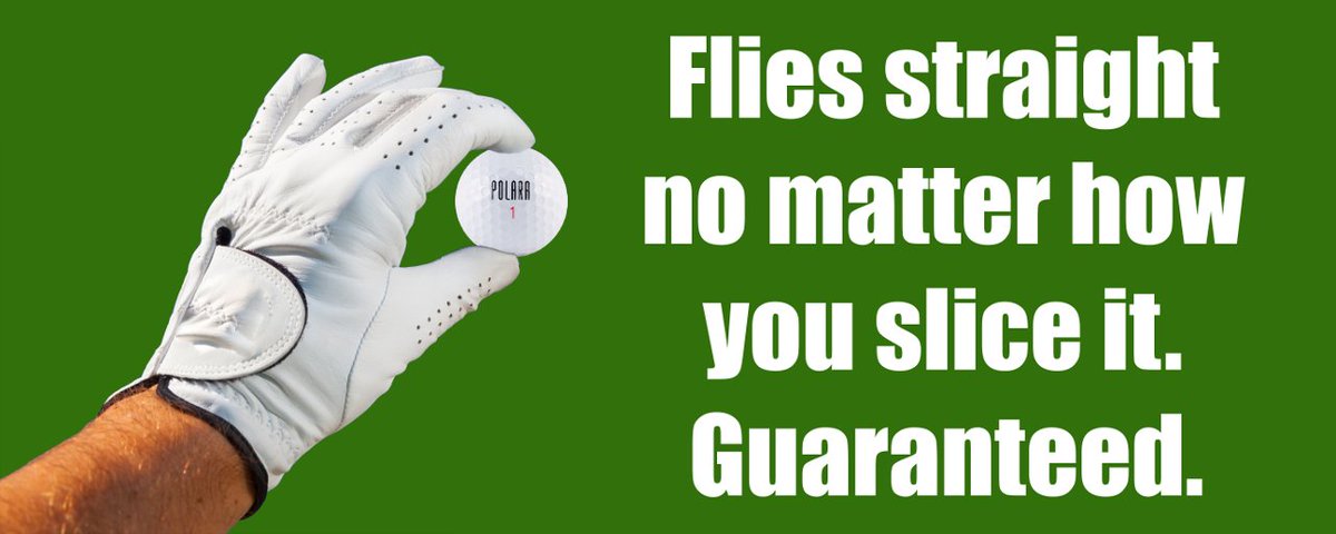 PolaraGolf's tweet photo. Just a reminder.  Our golf balls work. https://t.co/sy4Ol41MKL