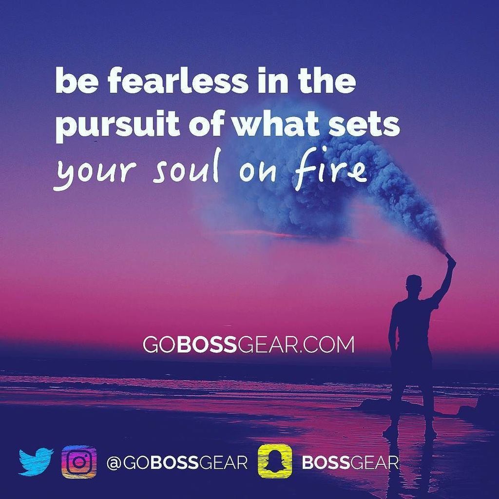 GoBossGear's tweet photo. Doesn't matter who you are, where you are, or what your current goal is...be fearless in the pursuit of what you w… https://t.co/oSrJLcMTdV https://t.co/677N7hrFpW