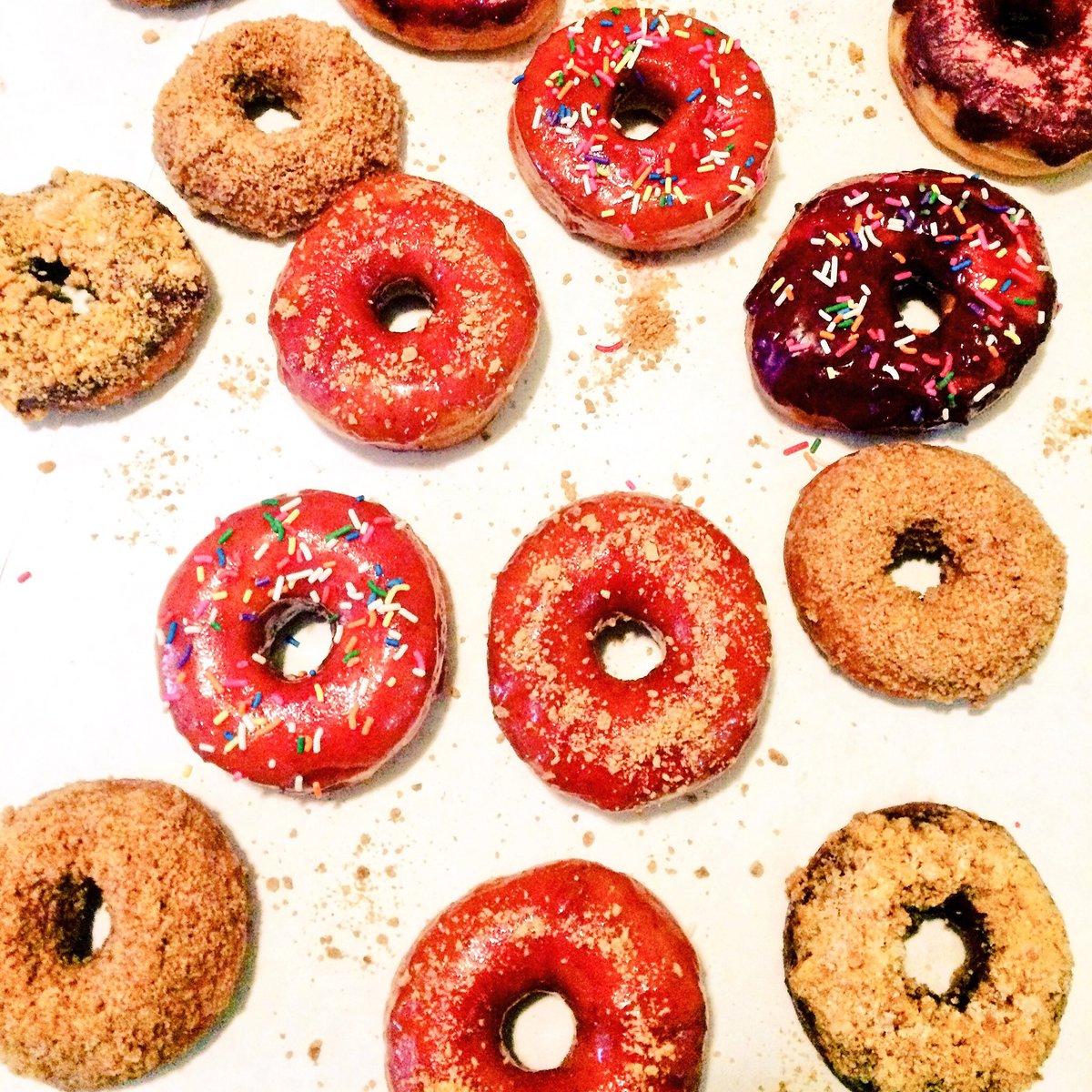 GluttonyPDX's tweet photo. Mark your calendars, Saturday 8am-10am we'll have FREE DONUTS & some #vegan ones too! #gluttonypdx #pdxeats #donuts #pdxvegan #pdx https://t.co/etHv5gQH8t