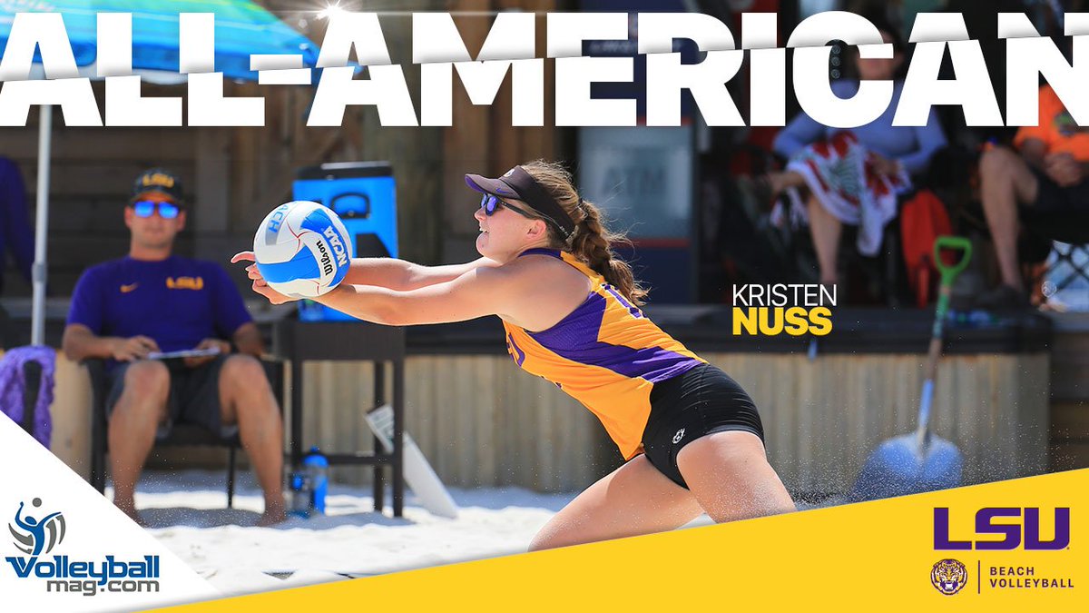 LSUBeachVB's tweet photo. Congratulations to Claire and Kristen for being named to the @VBMagazine second team All-American squad! 
#ALLGeaux https://t.co/TyzvjHXM4w