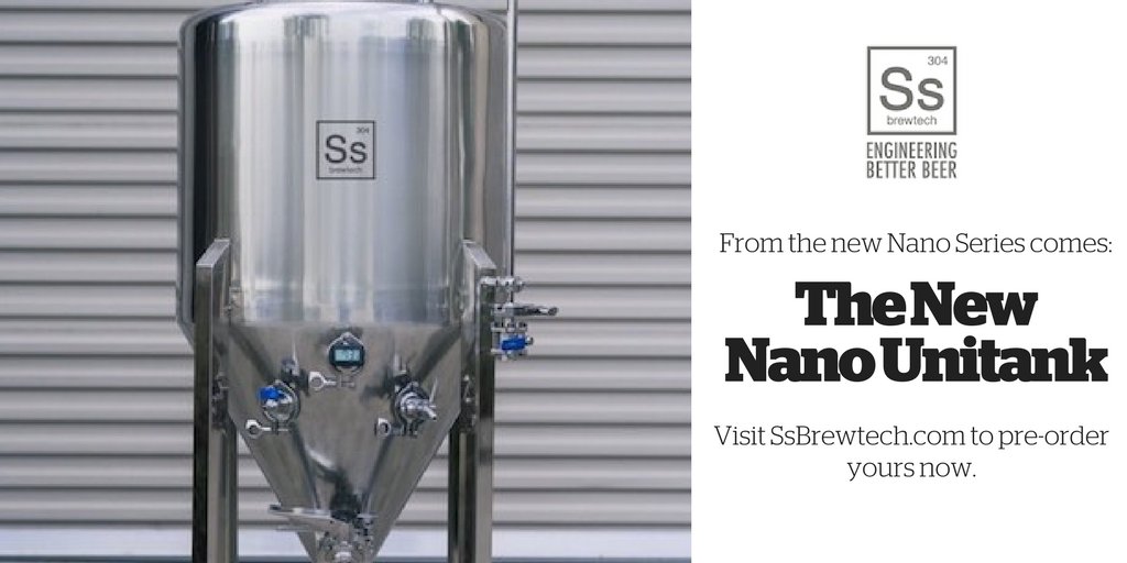 Craft Beer & Brewing (@craftbeerbrew) on Twitter photo The new Nano Series Unitank from <a href="/ssbrewtech/">Ss Brewtech</a> has arrived. Ferment, condition & carb in one vessel by end of June. ssbrewtech.com The new Nano Series Unitank from <a href="/ssbrewtech/">Ss Brewtech</a> has arrived. Ferment, condition & carb in one vessel by end of June. ssbrewtech.com