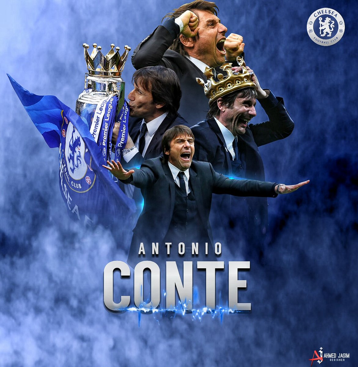 #تصميمي 
ربما البداية لم تخبركم من أنا لكن بتأكيد النهاية ستوضح لكم من أكون وماهي قيمتي ! كلمات قالها #كونتي  قبل العمل مع #تشيلسي