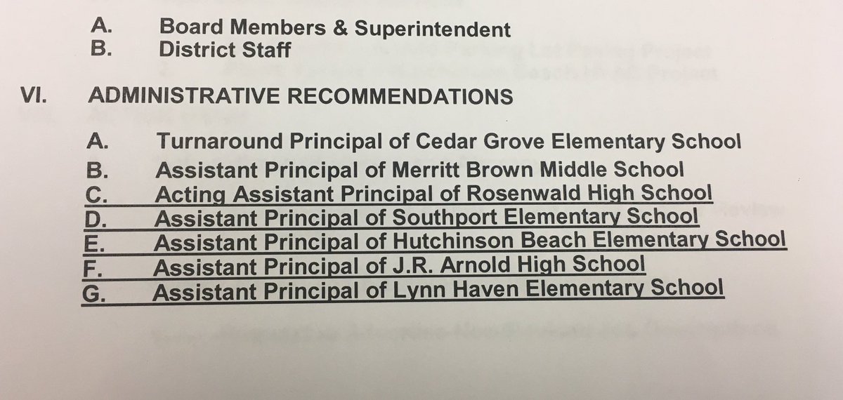 New administrators appointed for seven different schools. Of those, <a href="/ShirleyBaker1/">Shirley Baker</a> will serve as new "Turnaround Principal" for Cedar Grove.