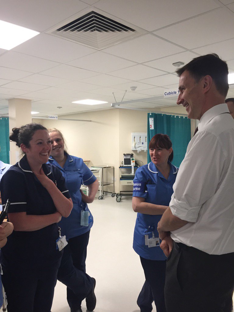 After the horror of last night, Jeremy Hunt came to say thank you to our wonderful staff <a href="/StockportNHS/">Stockport NHS FT</a> @StepHillED
