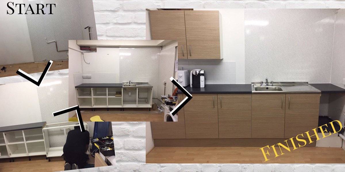 TailorMade_PS's tweet photo. A kitchenette done for the guys at @iShine_Clean . From start to finish! No excuse for not making the tea now ☕️ #bromsgrovehour https://t.co/XboKq7sRQW