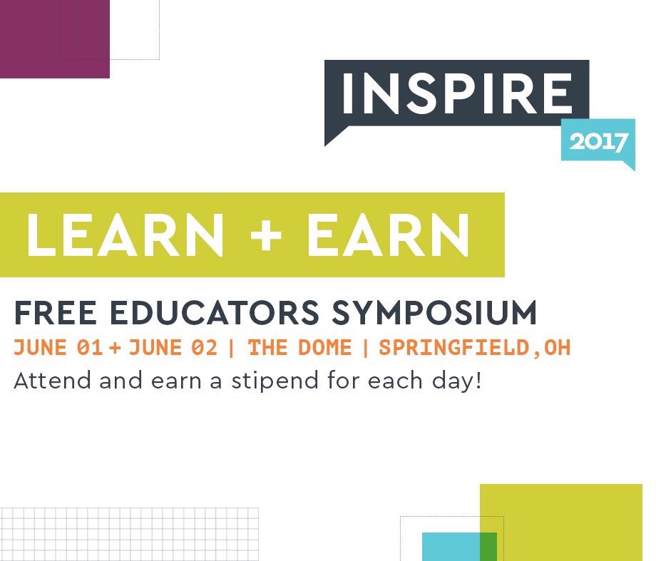 .<a href="/MentorSuper/">Matthew Miller</a> will be kicking off the #INSPIRE2017 symposium on June 1st! Register to join us and #beinspired. GetCareerConnectED.org