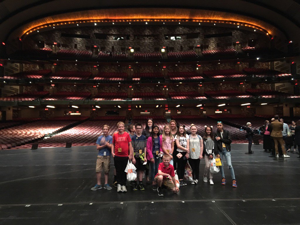 On the stage at Radio City Music Hall!