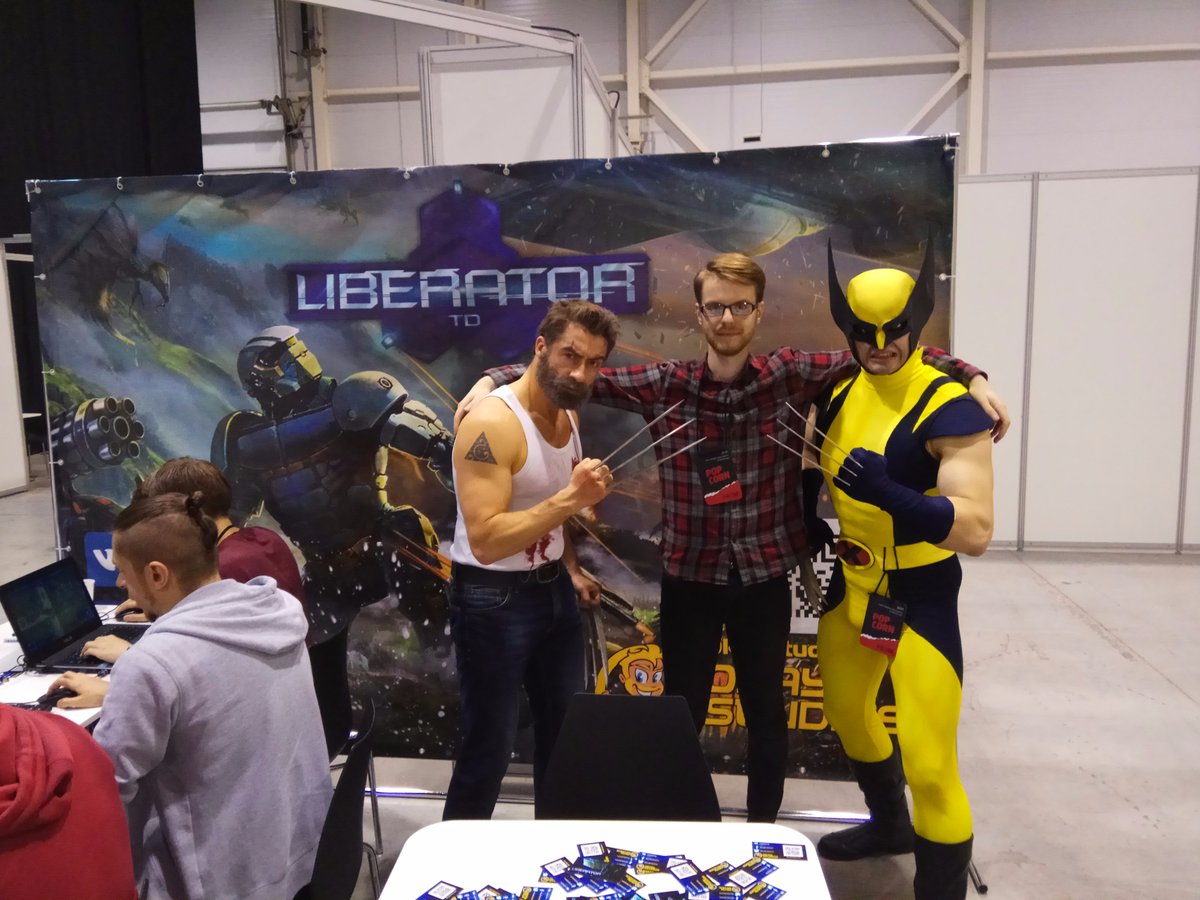 OkayStudiosInfo's tweet photo. #LiberatorTD #showcase at #popcorn2017!
#costumeplay #costplay
#towerdefense #steam #unity #indiedev #gamedev #indiegame #popcorn https://t.co/tcsqqr3Wj1