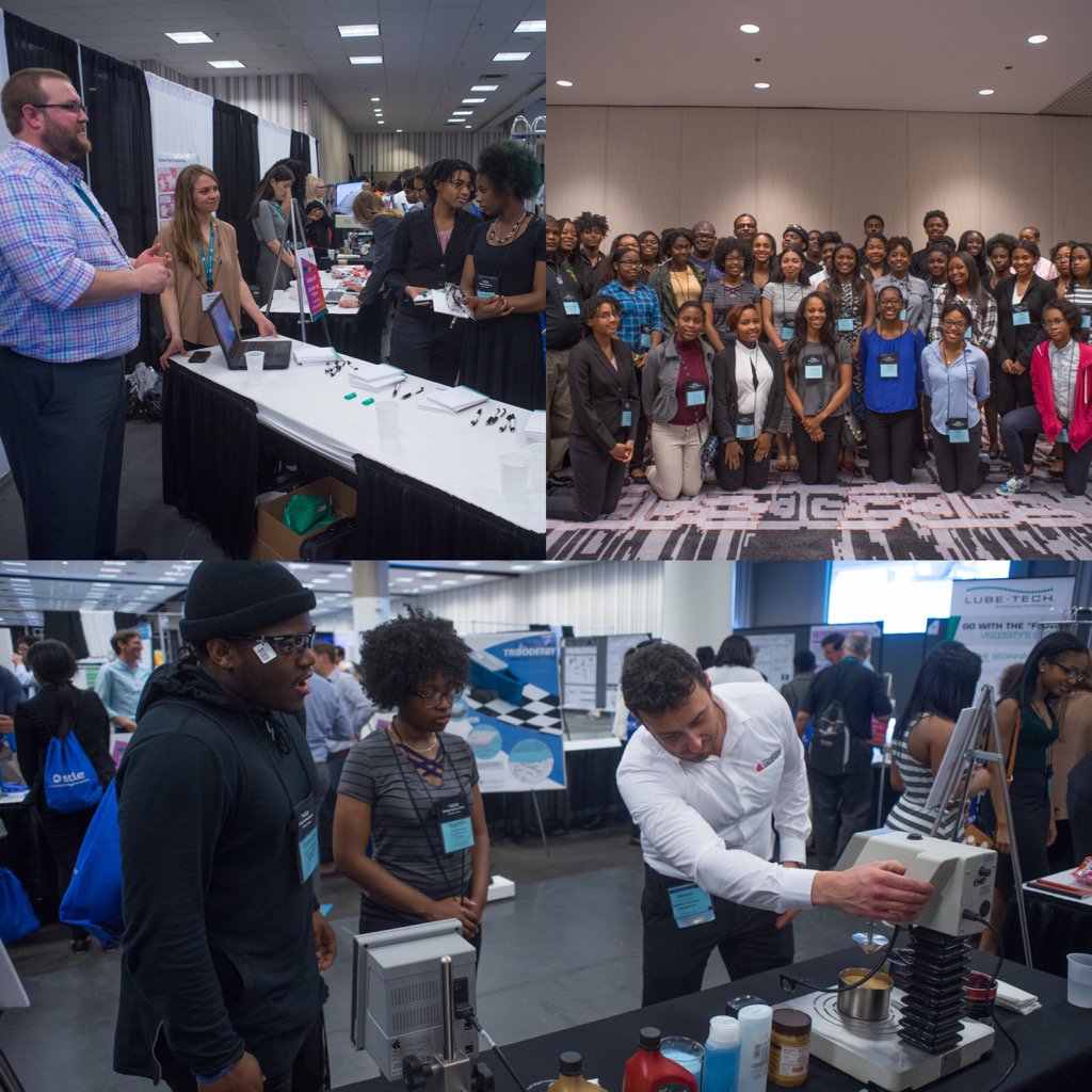 STLE_Tribology's tweet photo. Enjoyed our time yesterday with @APSMaysRaiders at the #STLE2017 Annual Meeting #STEM Camp #tribology https://t.co/elzSK4ZZUF