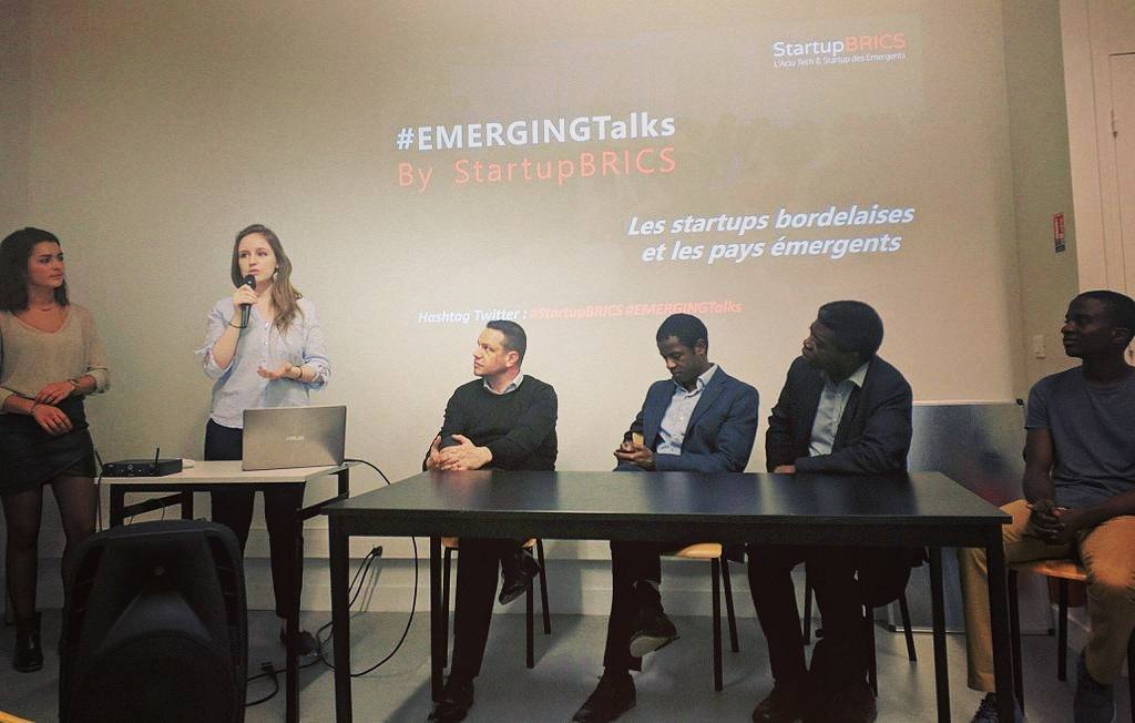 StartupBRICS's tweet photo. Lets go ! Et c'est parti pour notre premier  #EmergingTalks Bordeaux by @StartupBRICS pour parler opportunités des… https://t.co/YlQljKRBrt https://t.co/CagFSHfWvi